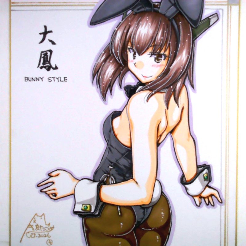 【終了】色紙 大鳳バニー(4)