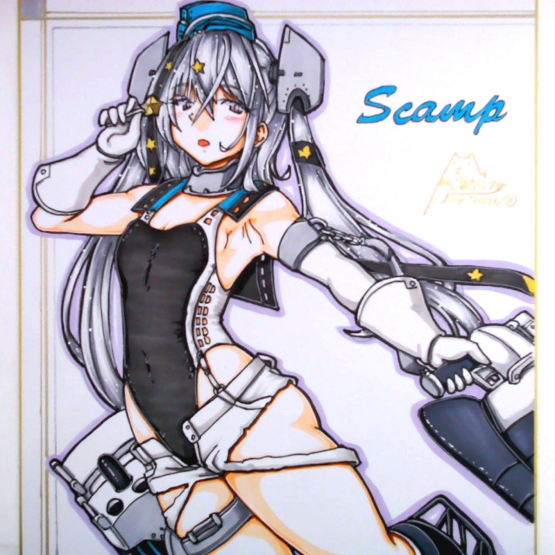 色紙 スキャンプ(2)
