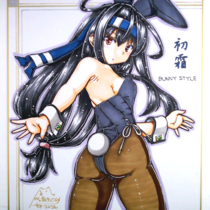 色紙 初霜バニー