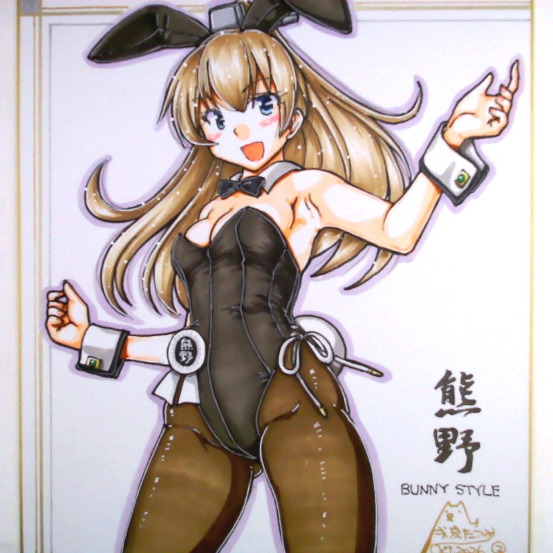 色紙 熊野バニー(2)