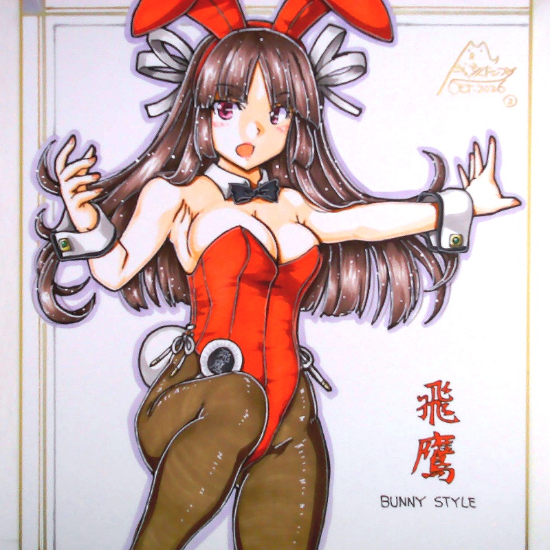 色紙 飛鷹バニー(2)