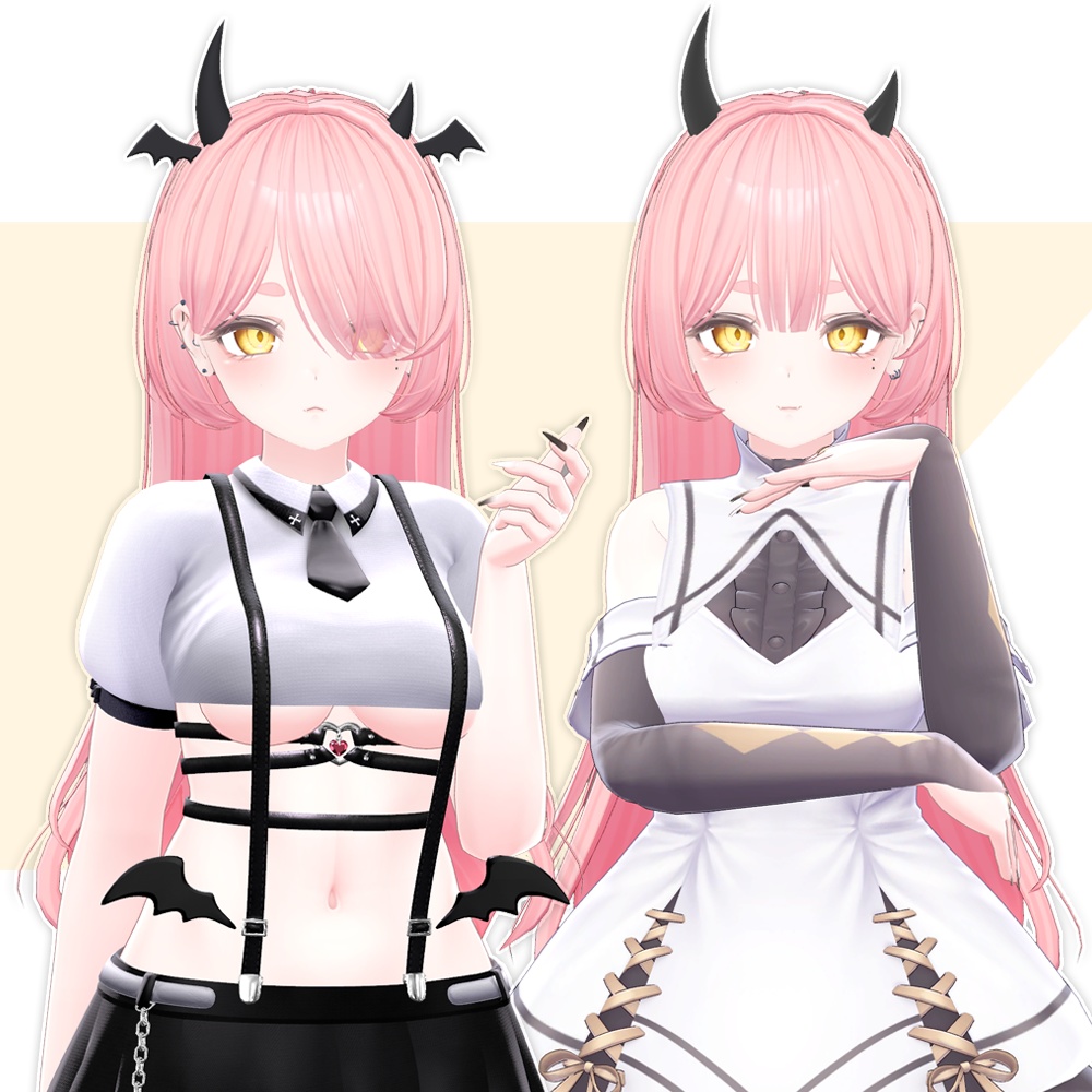 【3Dヘアモデル】 ボブと姫カット Bob & Hime cut