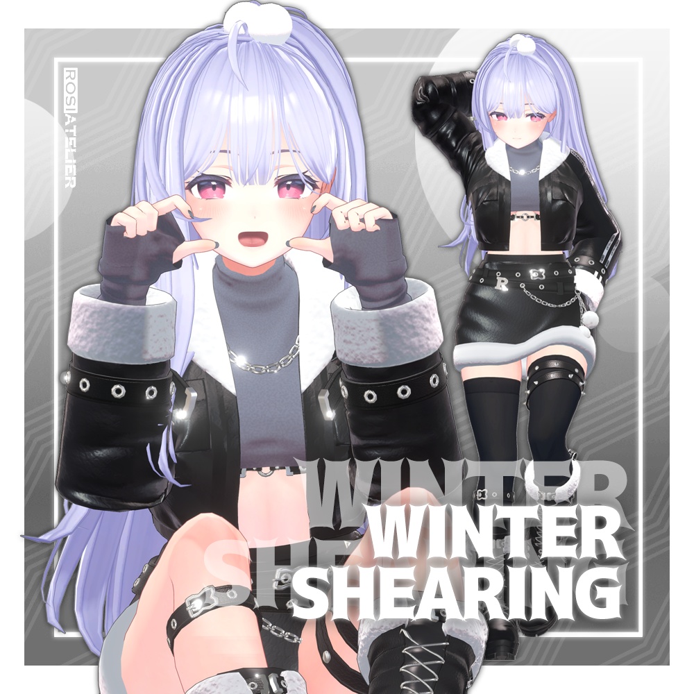 【3D衣装モデル】 Winter Shearing set (for kikyo)