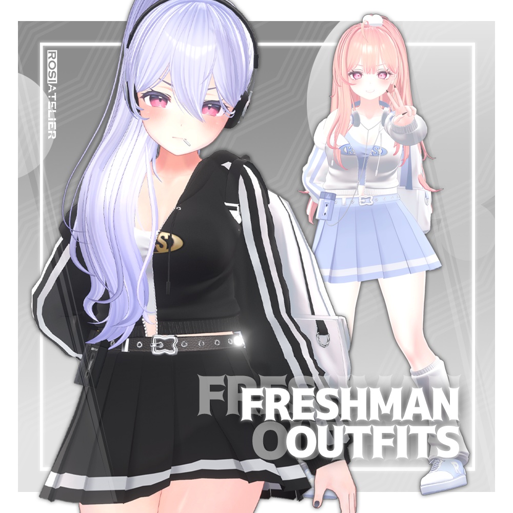 【3D衣装モデル】 Freshman Outfits (for kikyo, selestia)