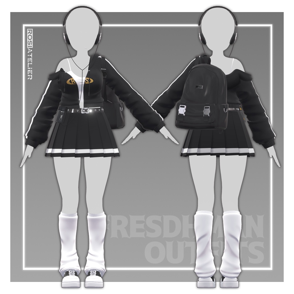【3D衣装モデル】 Freshman Outfits (for kikyo, selestia)