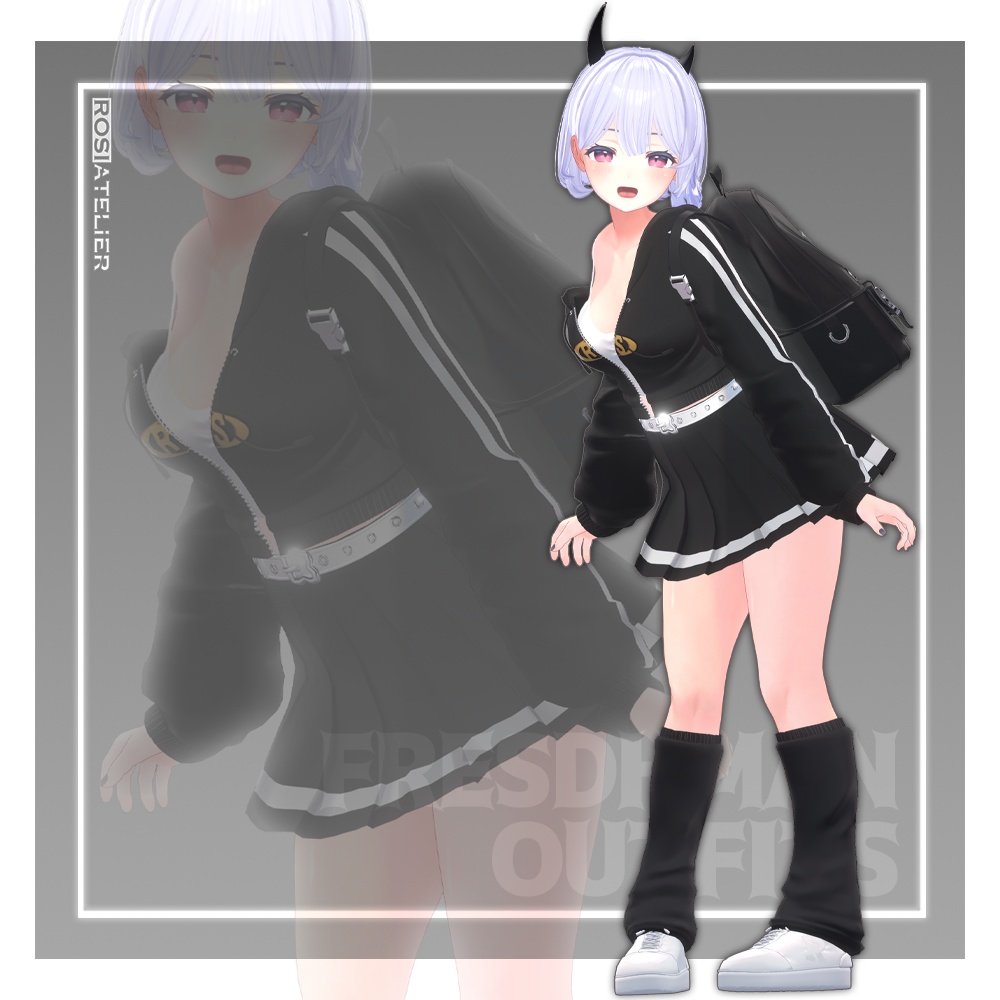 【3D衣装モデル】 Freshman Outfits (for kikyo, selestia)