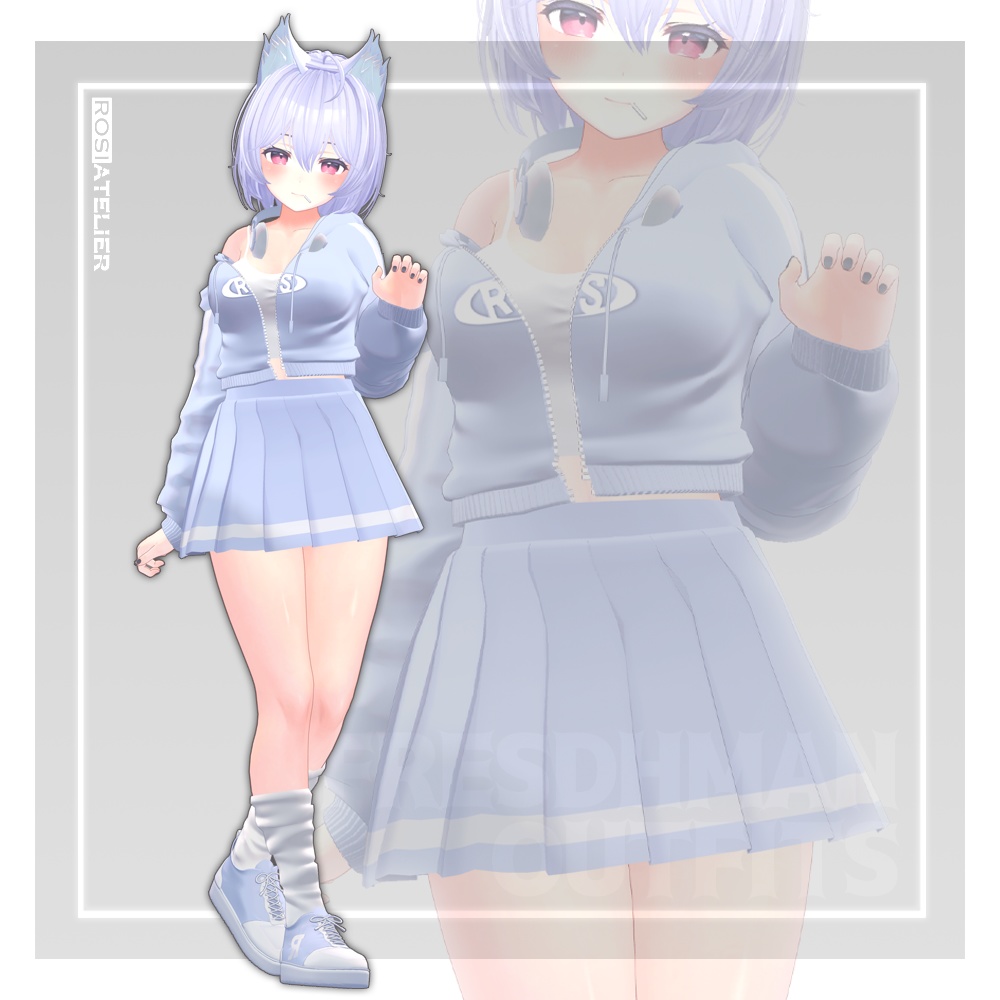 【3D衣装モデル】 Freshman Outfits (for kikyo, selestia)