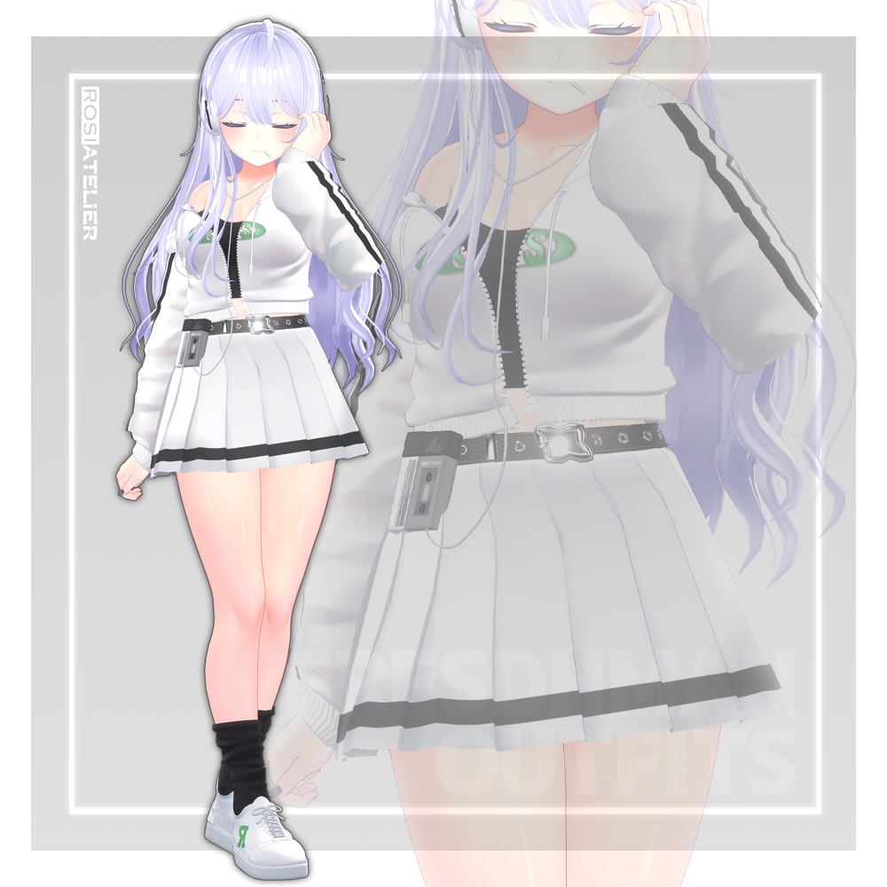 【3D衣装モデル】 Freshman Outfits (for kikyo, selestia)