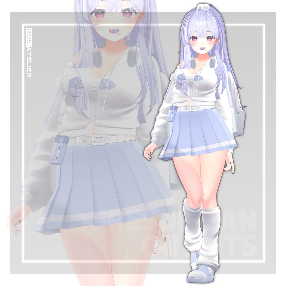 【3D衣装モデル】 Freshman Outfits (for kikyo, selestia)
