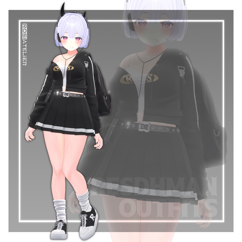 【3D衣装モデル】 Freshman Outfits (for kikyo, selestia)