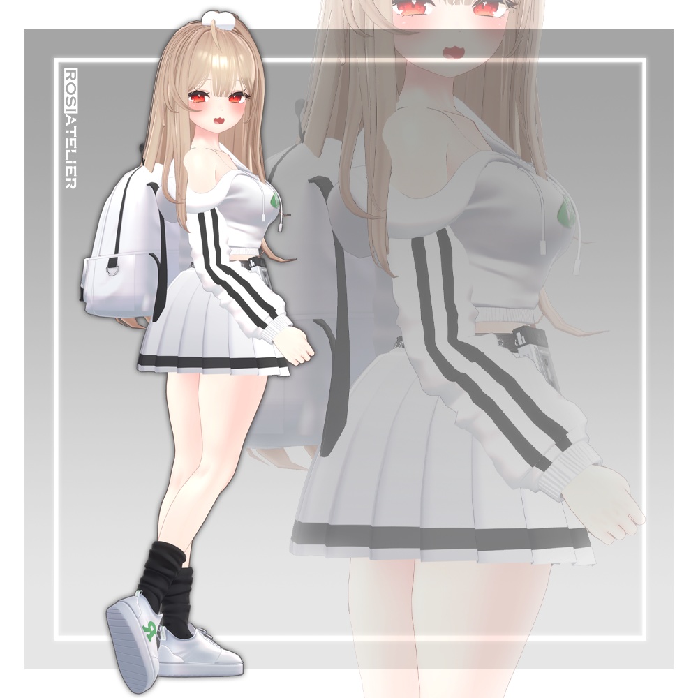 【3D衣装モデル】 Freshman Outfits (for maya)