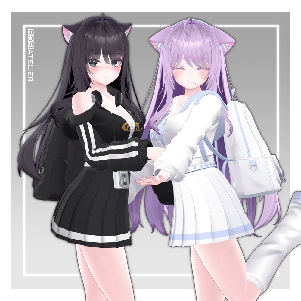 【3D衣装モデル】 Freshman Outfits (for moe)