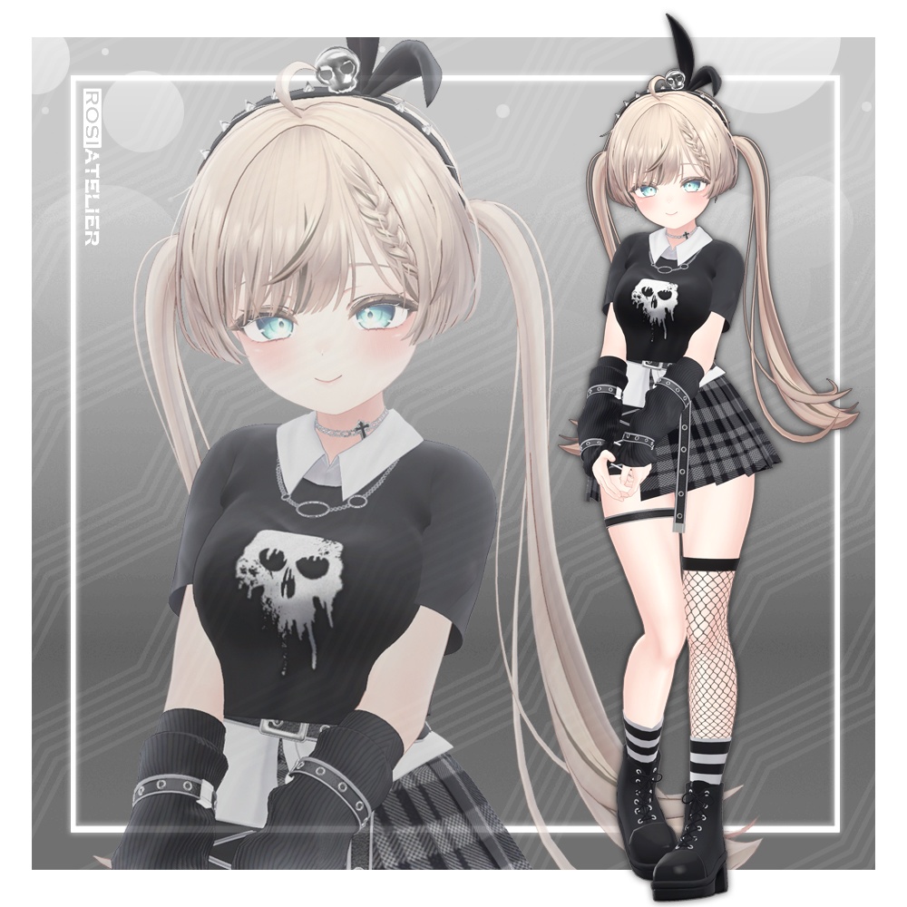 【3D衣装モデル】 Punky rock star (for Moe, Manuka)