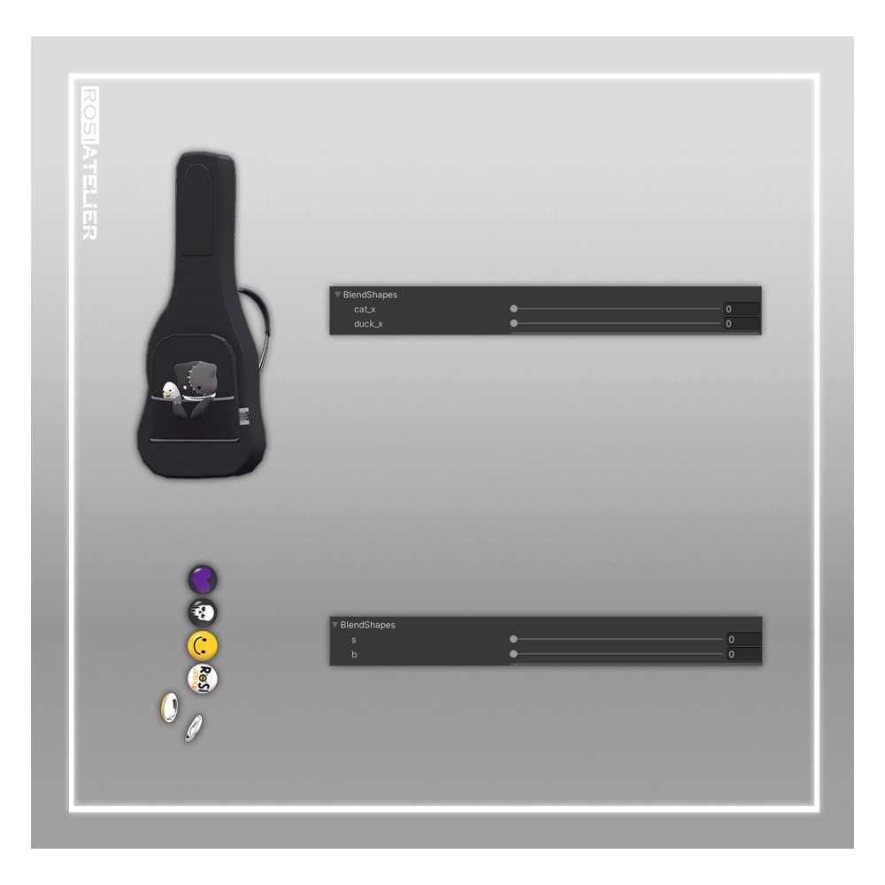 【3D衣装モデル】 Punky rock star (for Moe, Manuka)