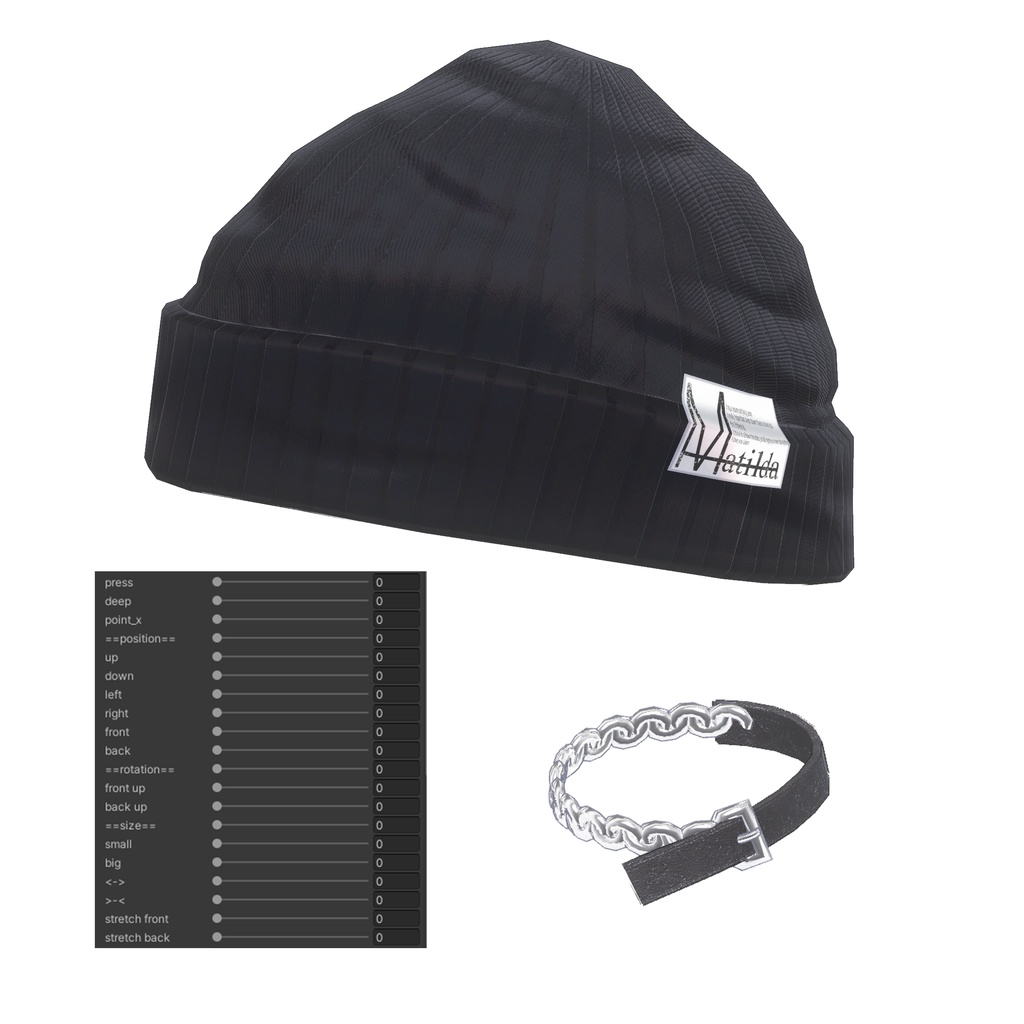 【3Dヘアモデル】 Matilda