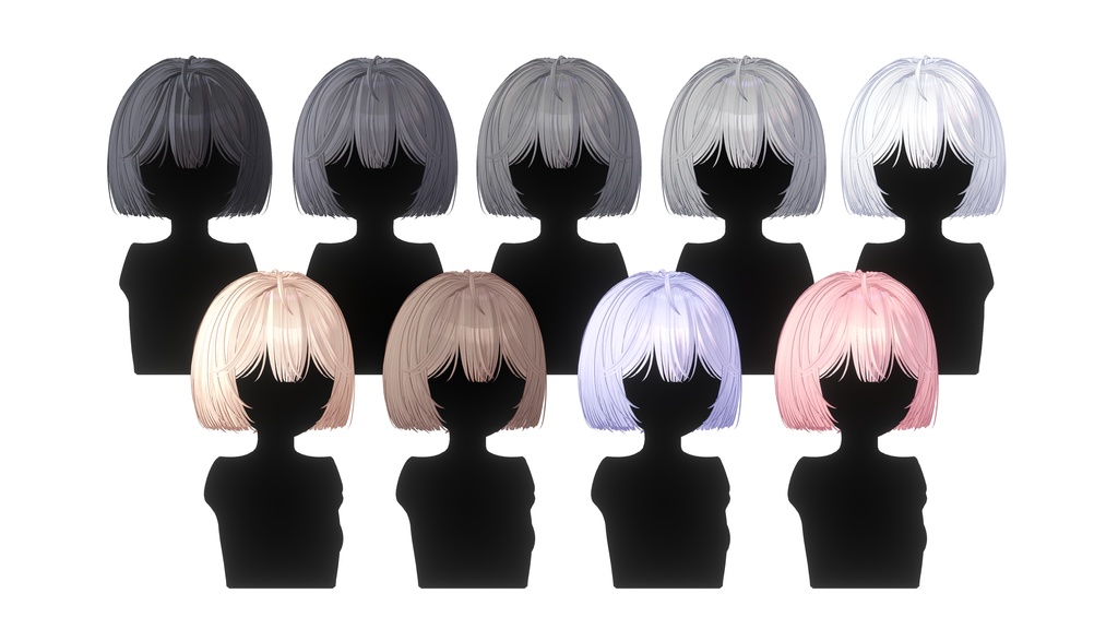 【3Dヘアモデル】 Matilda