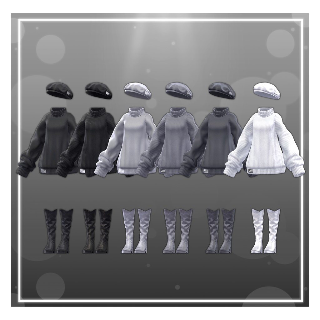 【7アバター対応】 Winter cozy knit