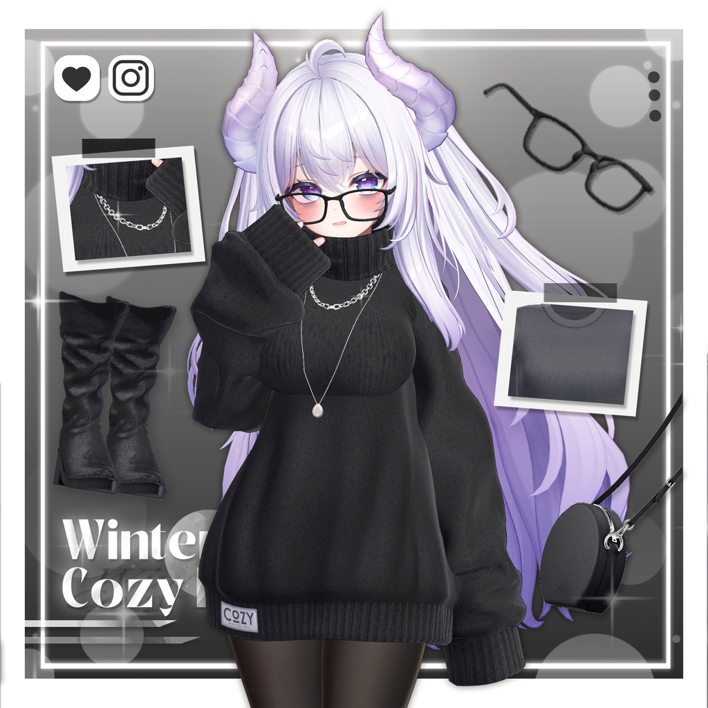 【7アバター対応】 Winter cozy knit