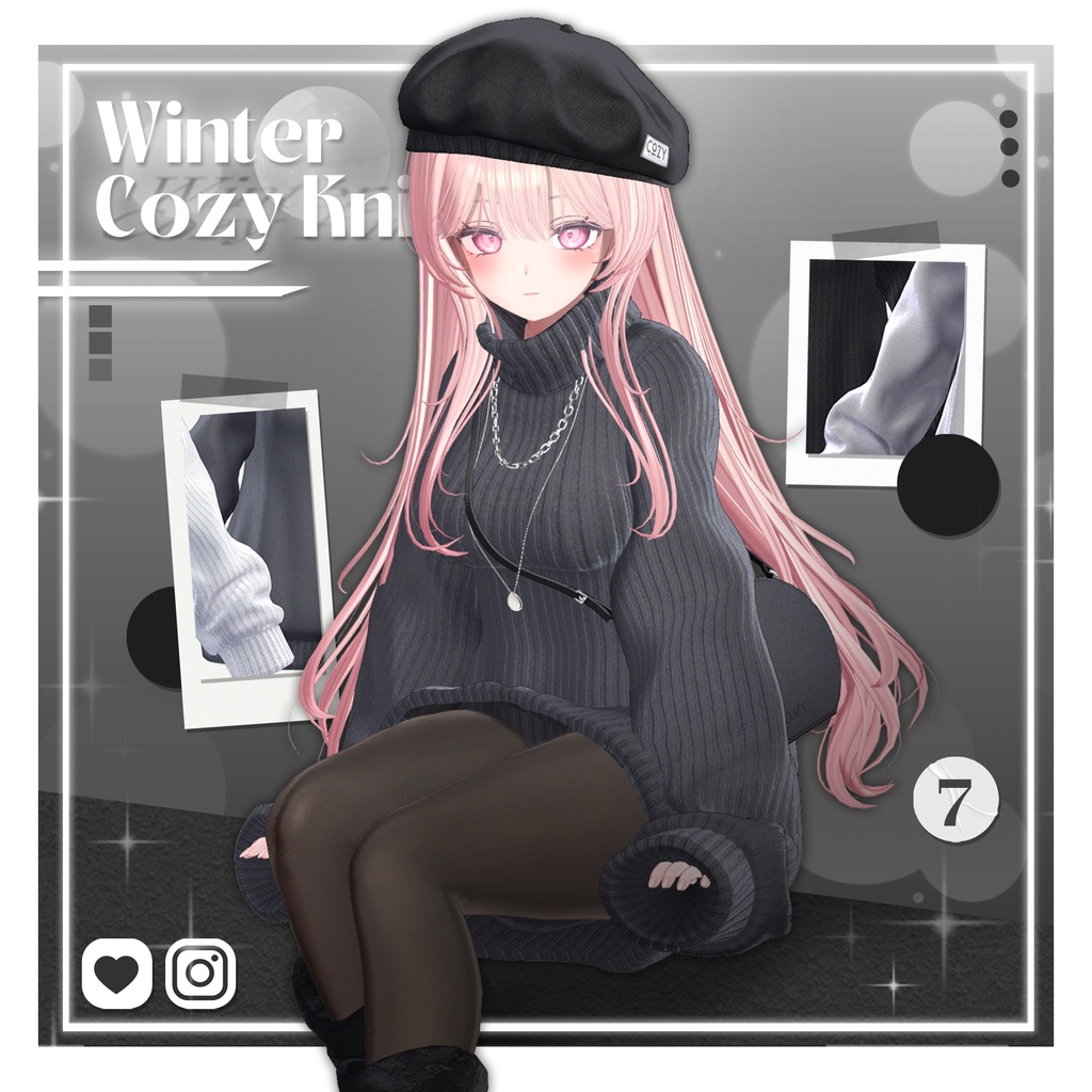 【7アバター対応】 Winter cozy knit
