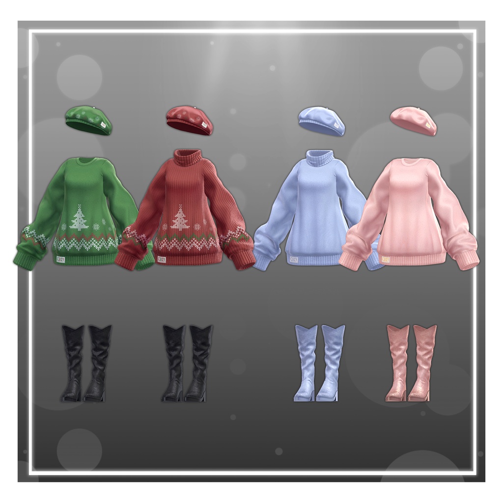 【7アバター対応】 Winter cozy knit