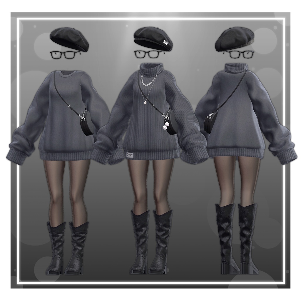 【7アバター対応】 Winter cozy knit