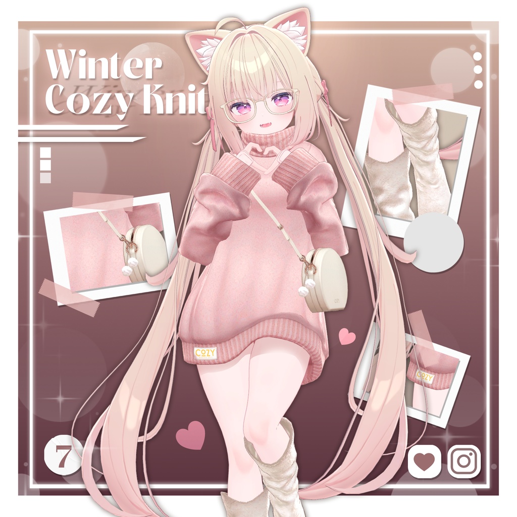 【7アバター対応】 Winter cozy knit