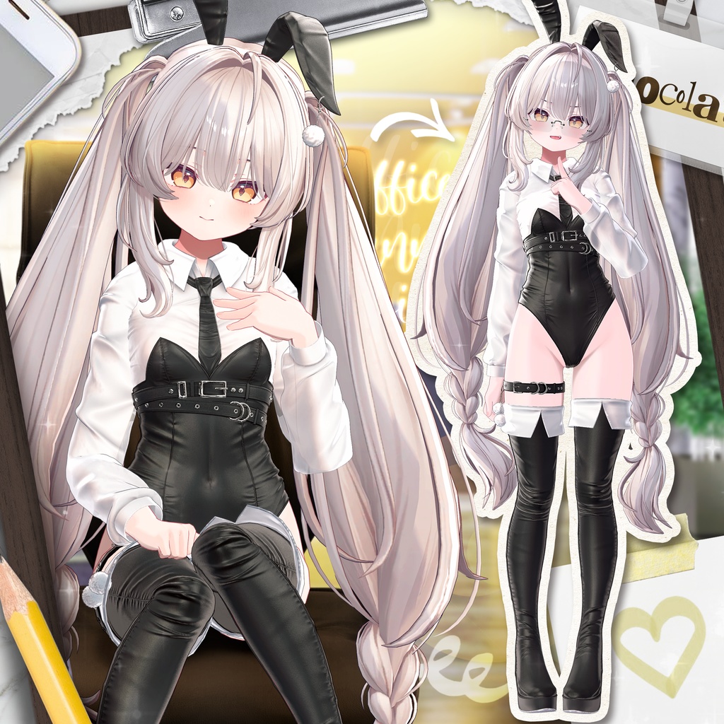 【8アバター対応】 NEW Office bunny girl