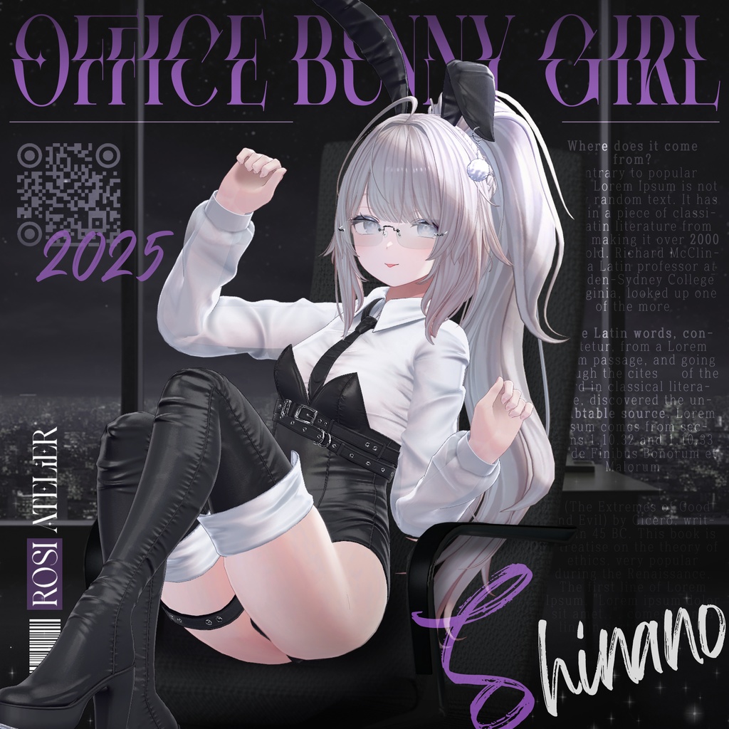 【8アバター対応】 NEW Office bunny girl