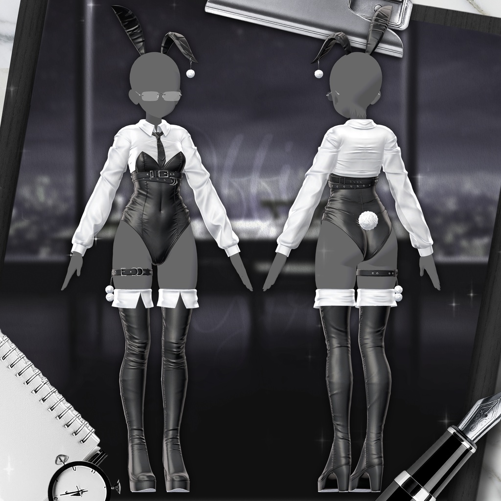 【8アバター対応】 NEW Office bunny girl