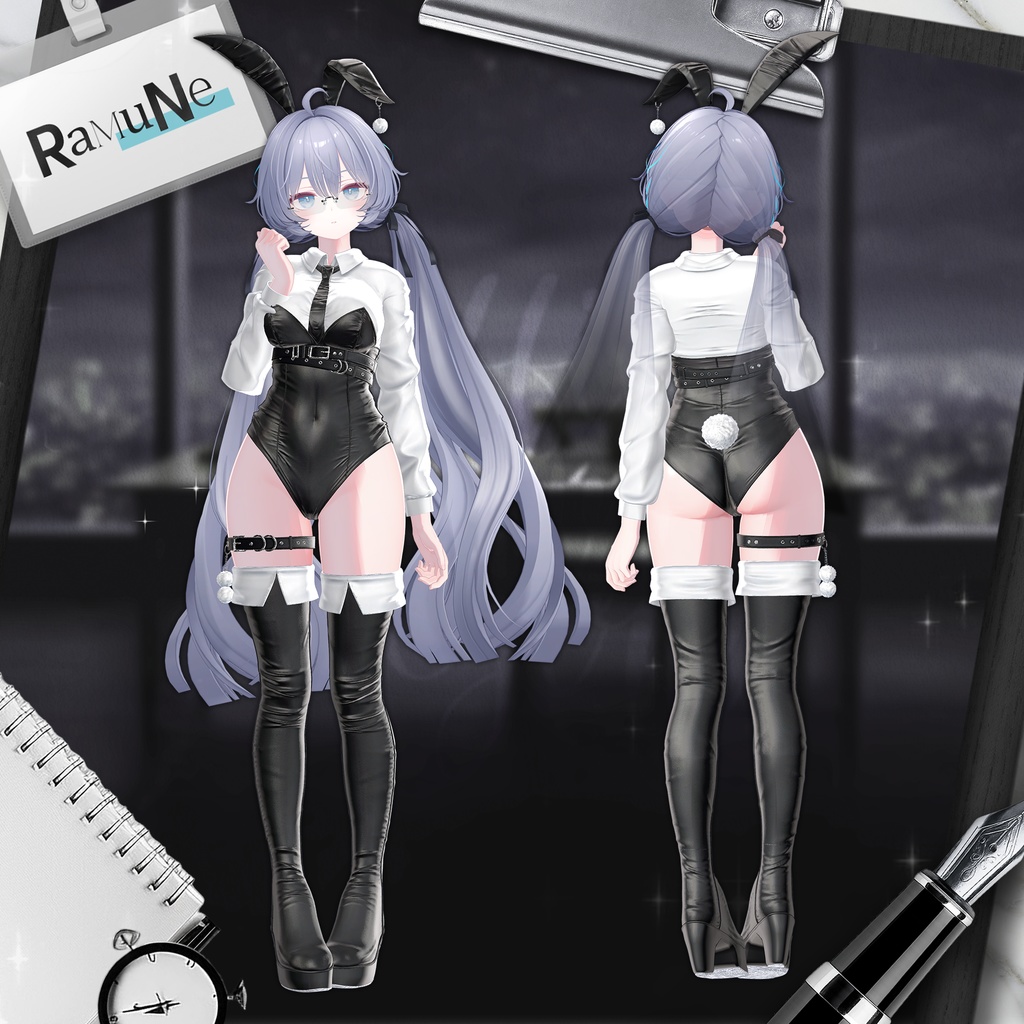 【8アバター対応】 NEW Office bunny girl 🐰ラムネ追加対応記念セール🐰