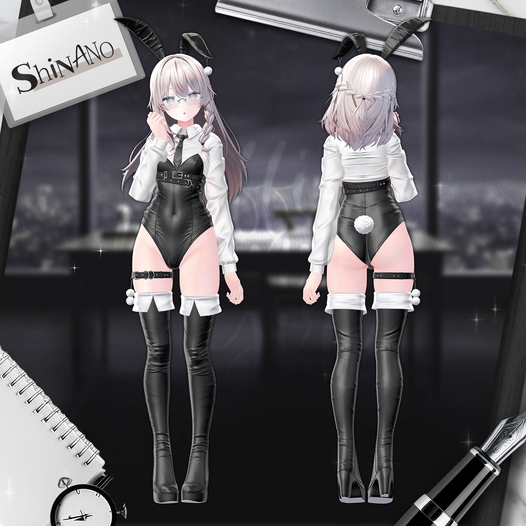 【8アバター対応】 NEW Office bunny girl
