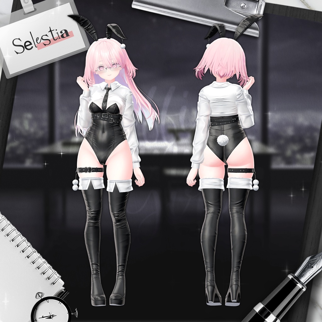 【8アバター対応】 NEW Office bunny girl