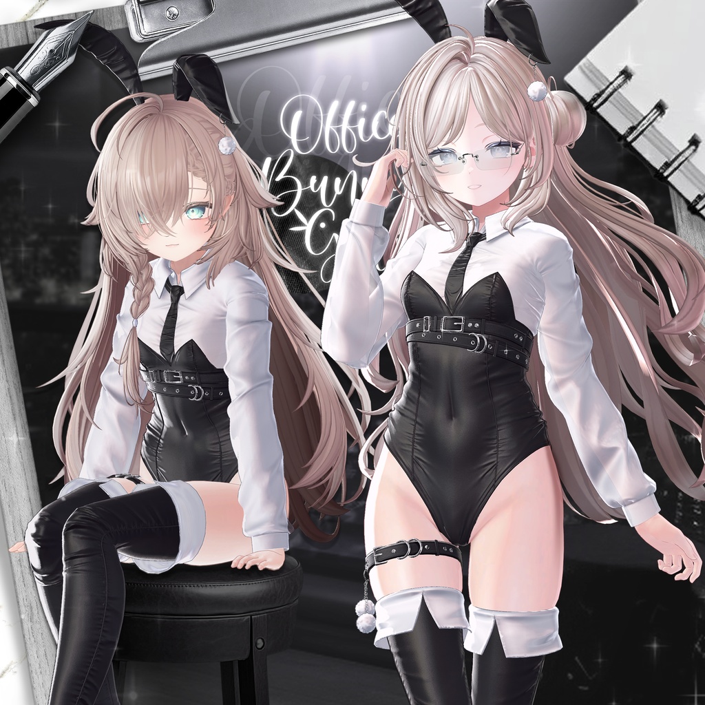 【8アバター対応】 NEW Office bunny girl