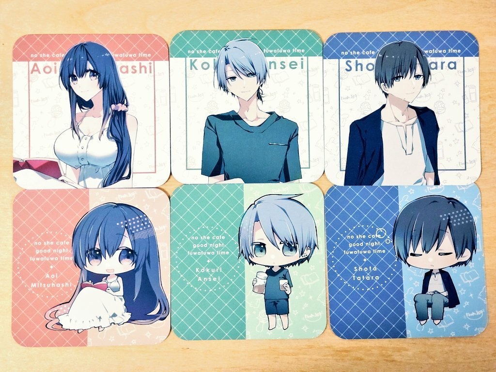 のしぇカフェコースターのみセット