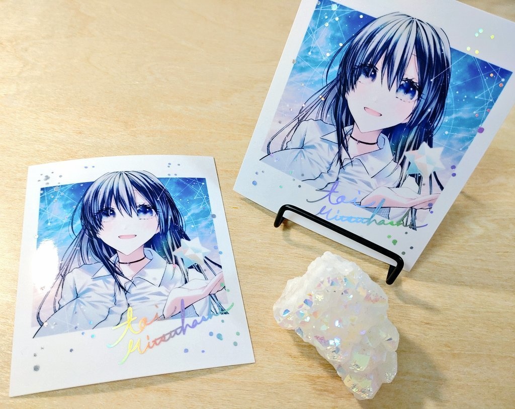 チェキ風箔押しカード