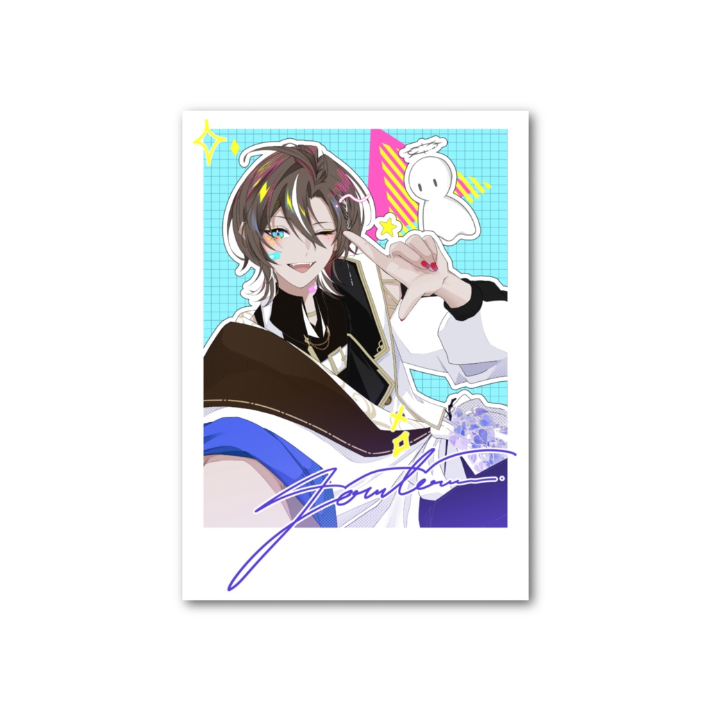 てる公1周年記念オリジナル自撮りチェキ風カード