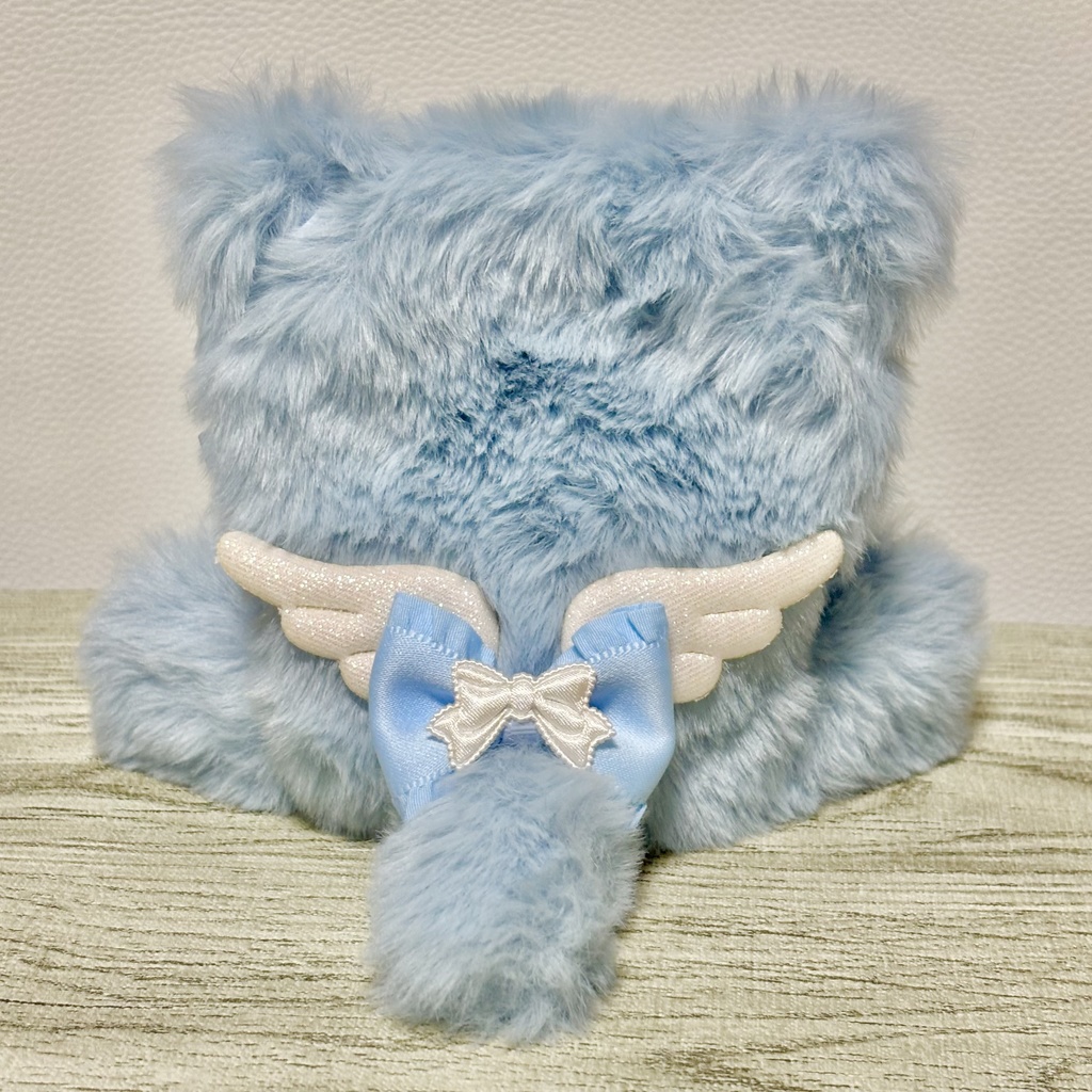 ♡おすわりぬい服♡10cm/ぱぺっとサイズ 水色 ねこ