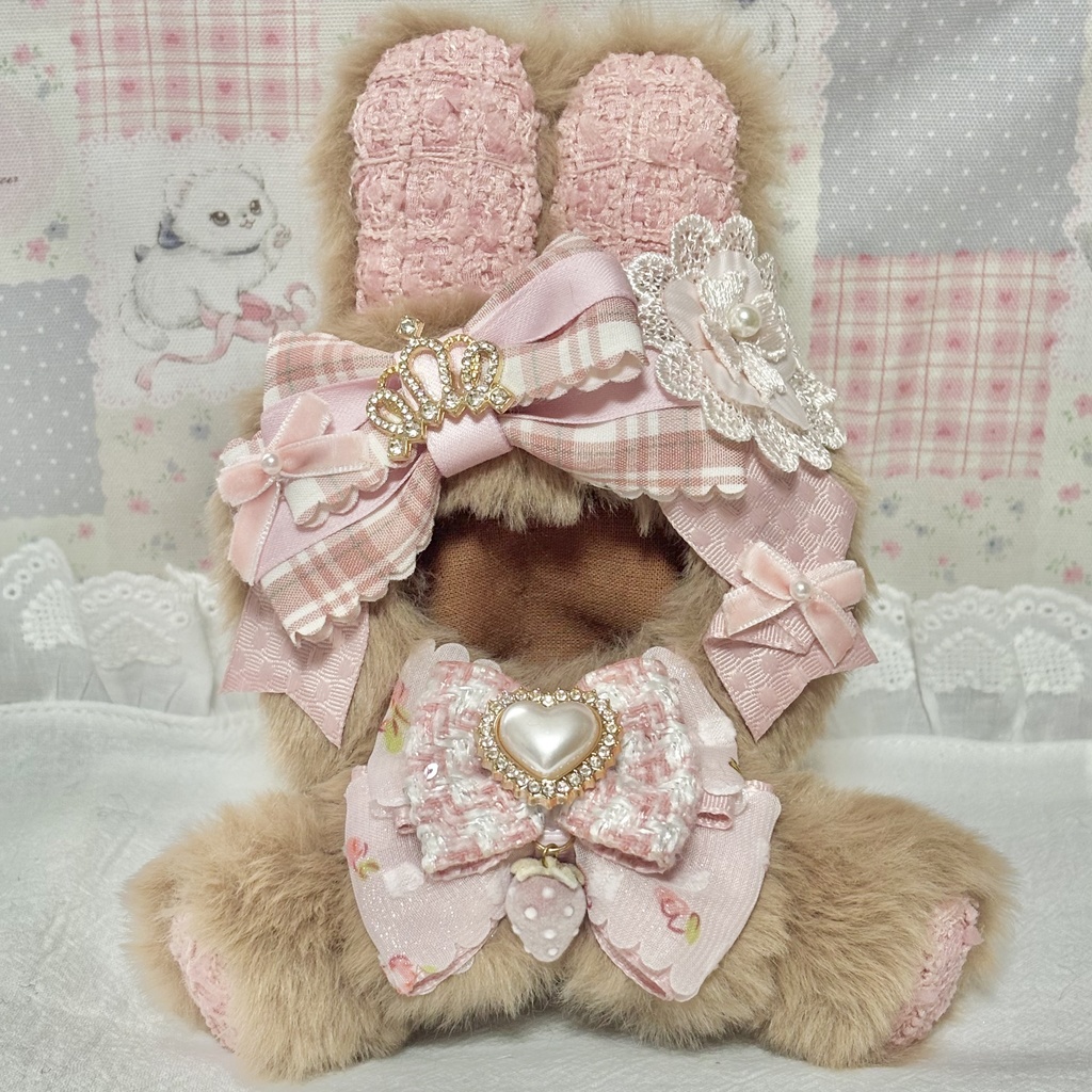 ♡おすわりぬい服♡10cm/ぱぺっとサイズ さくらミルクティー 2種