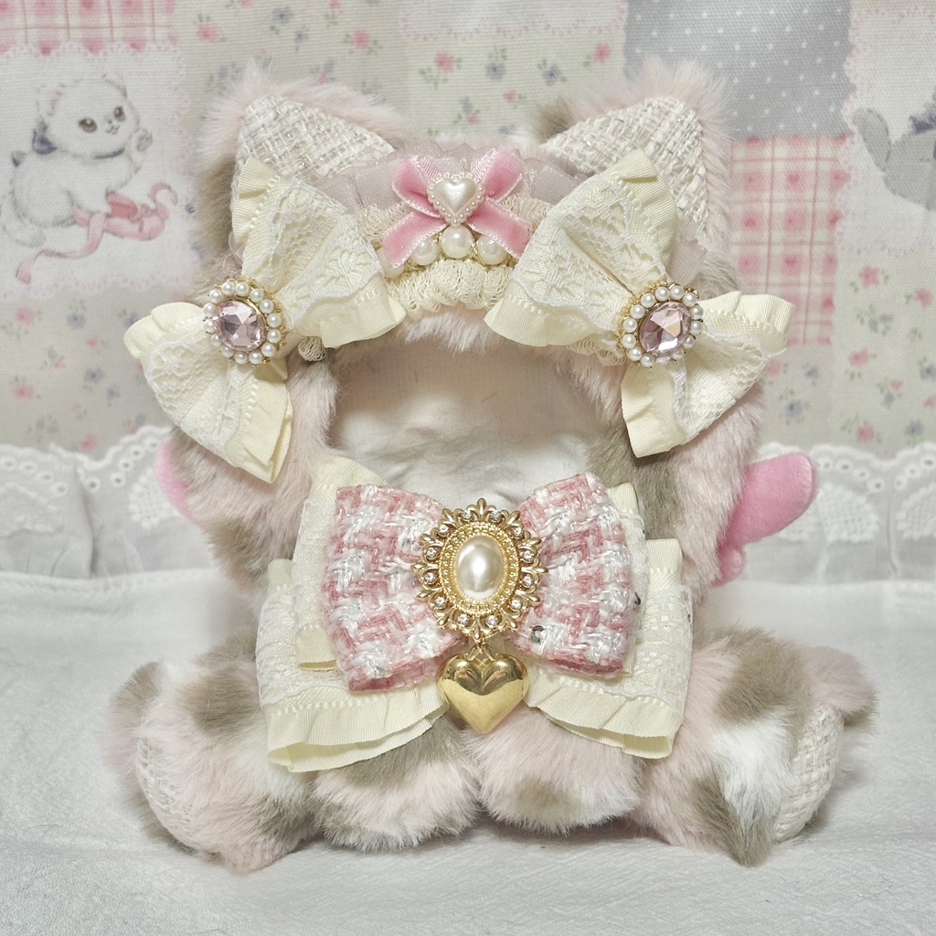 ♡おすわりぬい服♡10cm/ぱぺっとサイズ さくら姫ギャル B