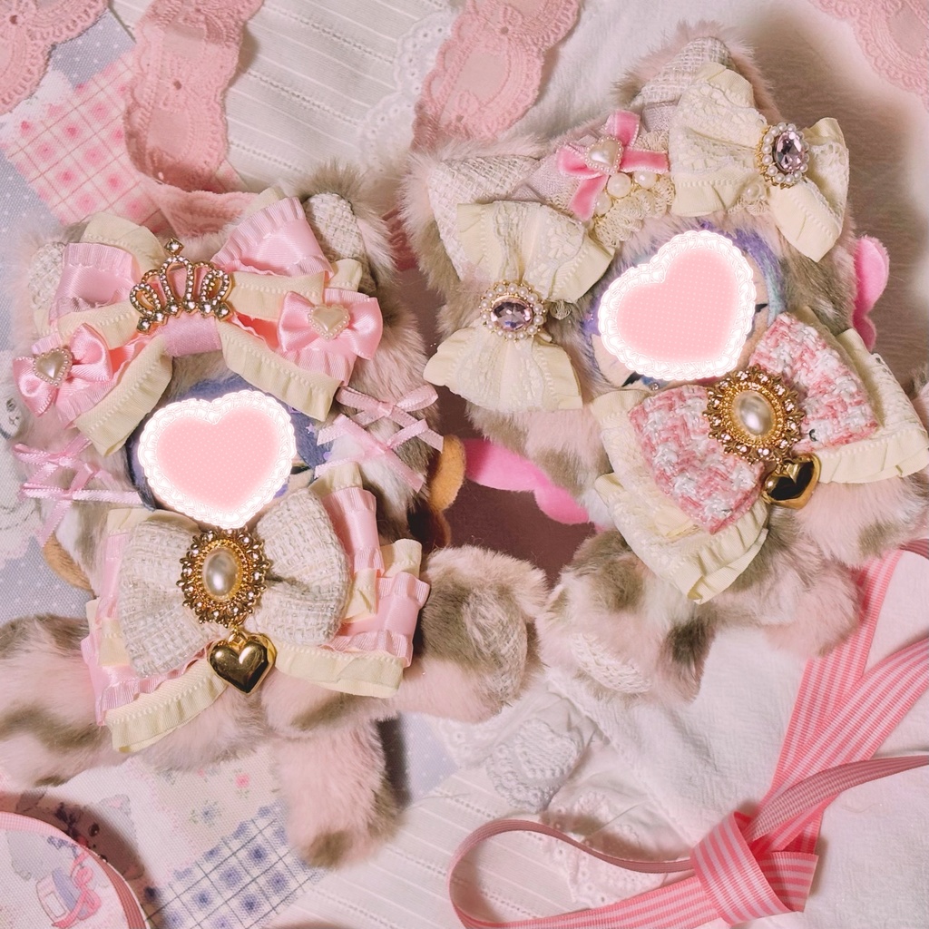 ♡おすわりぬい服♡10cm/ぱぺっとサイズ さくら姫ギャル B