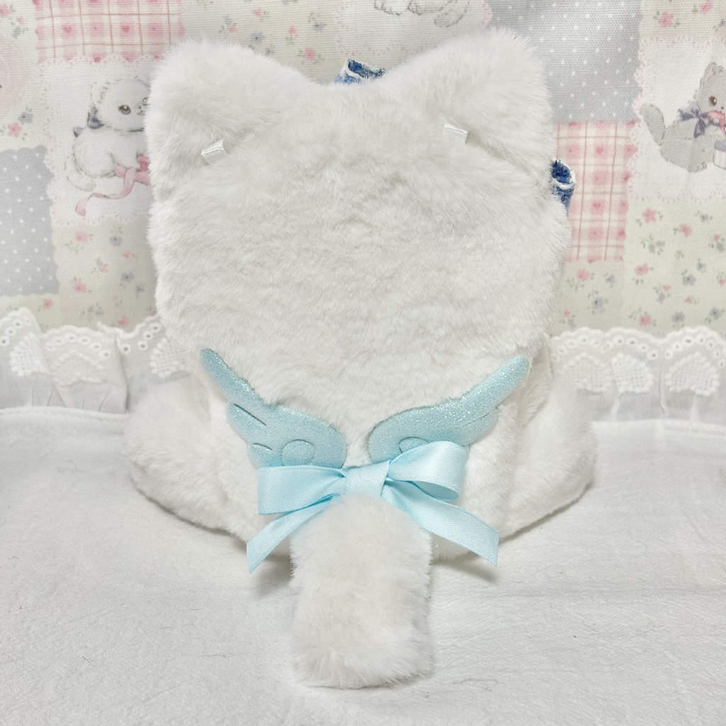 ♡おすわりぬい服♡10cm/ぱぺっとサイズ ハート抱っこ ピンク ブルー