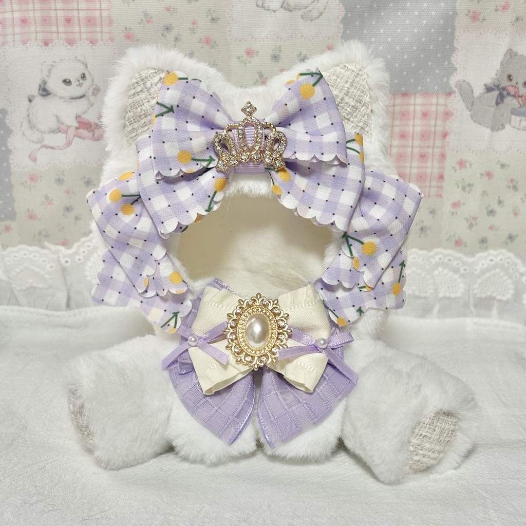 ♡おすわりぬい服♡10cm/ぱぺっとサイズ チェリーねこ ピンク ブルー パープル オレンジ