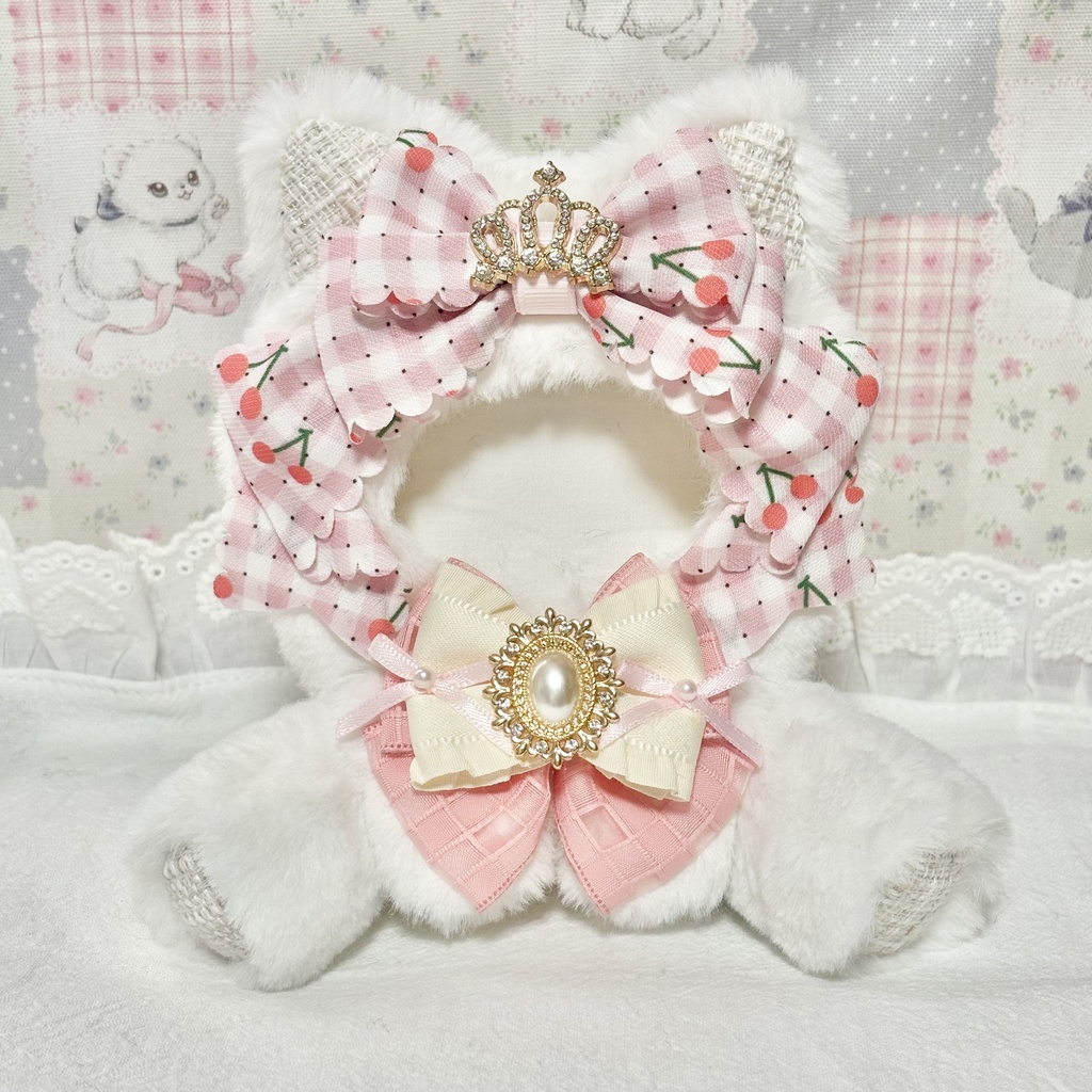 ♡おすわりぬい服♡10cm/ぱぺっとサイズ チェリーねこ ピンク ブルー パープル オレンジ