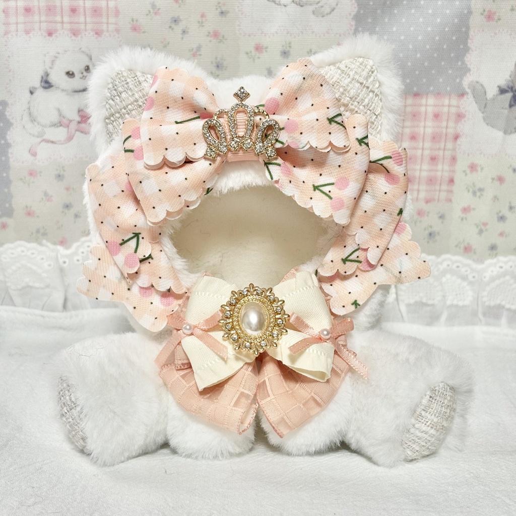 ♡おすわりぬい服♡10cm/ぱぺっとサイズ チェリーねこ ピンク ブルー パープル オレンジ