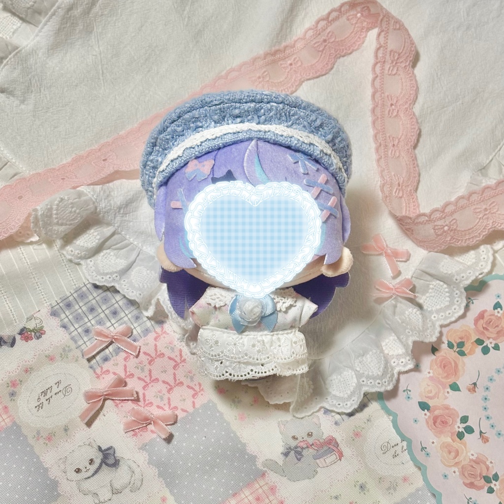 ♡ぬい服♡10cm/まるっとサイズ ピンク ブルー 2色