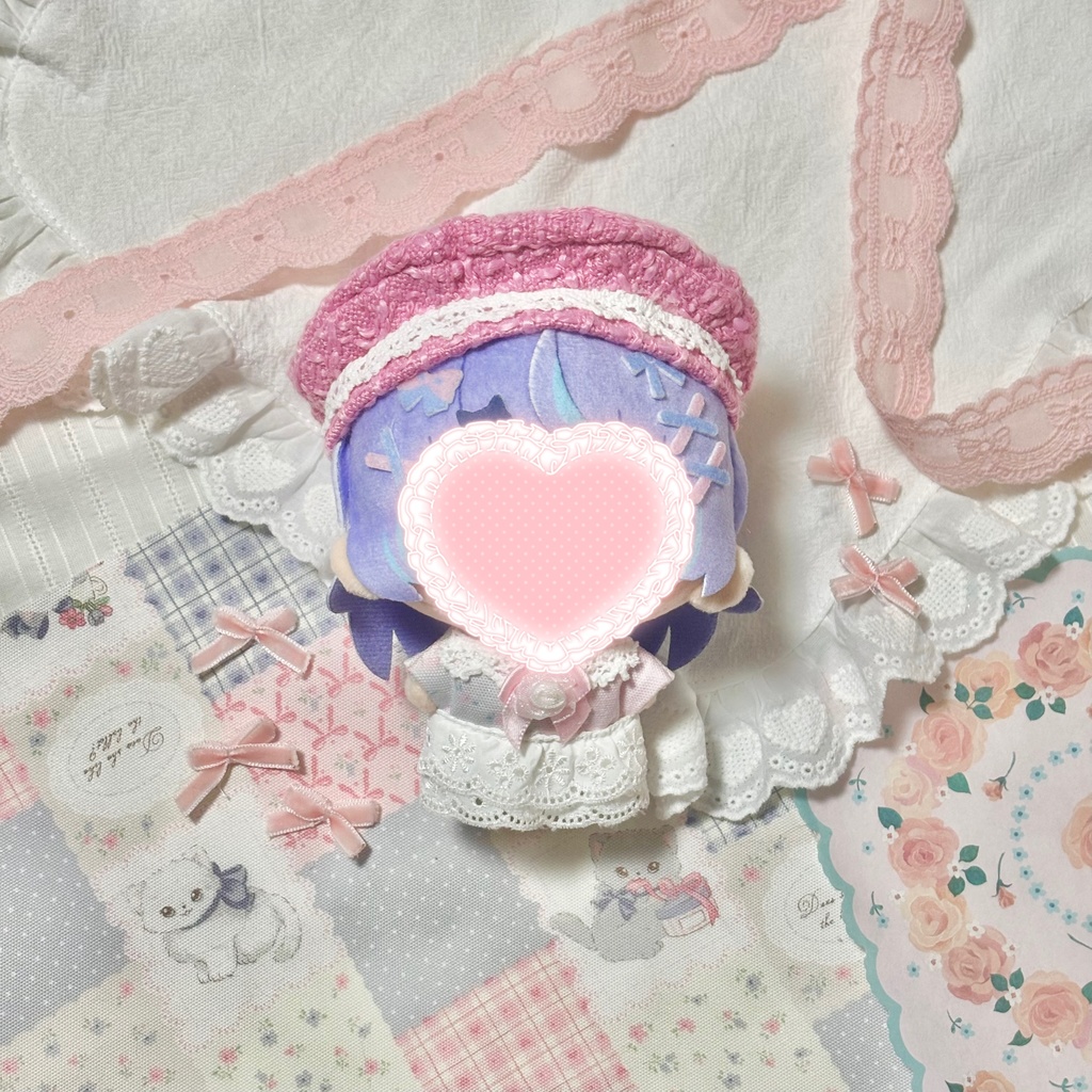 ♡ぬい服♡10cm/まるっとサイズ ピンク ブルー 2色