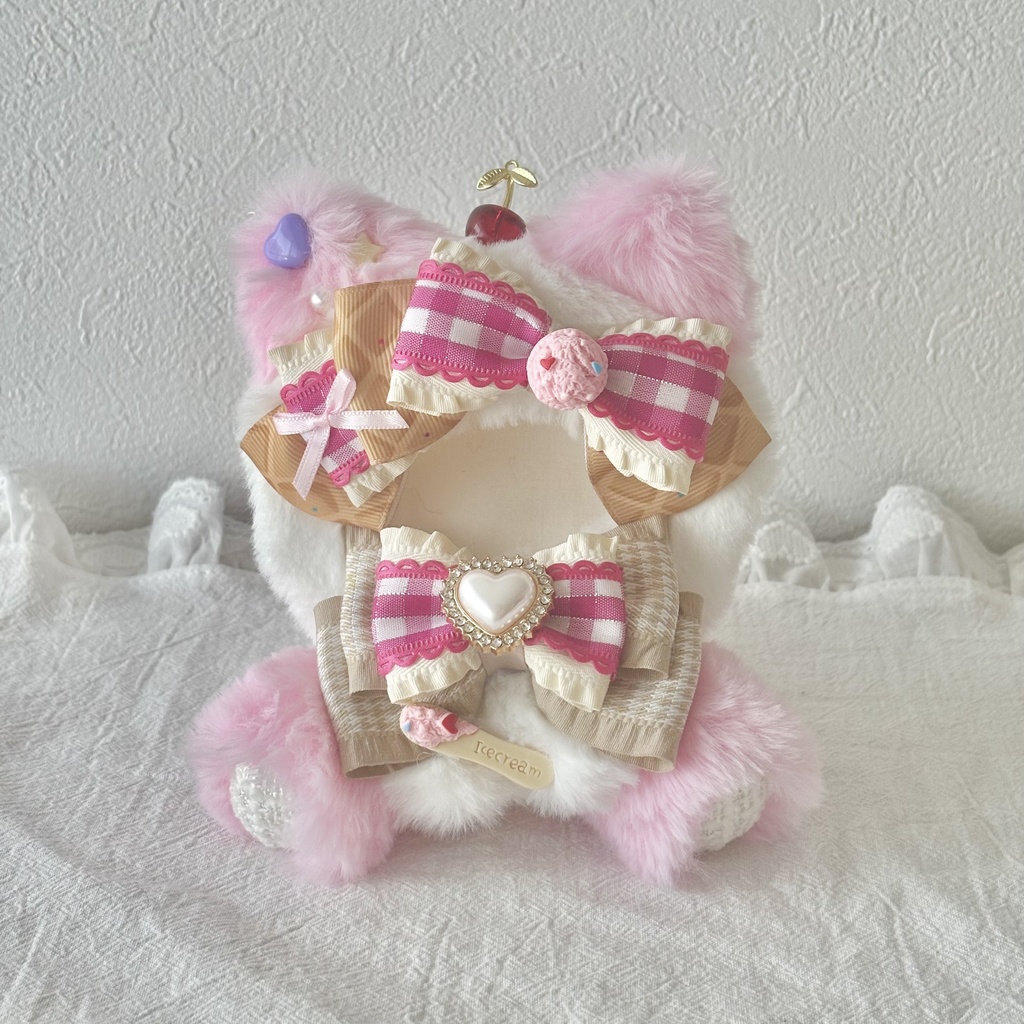 ♡おすわりぬい服♡10cm/ぱぺっとサイズ アイスクリームねこ 7色