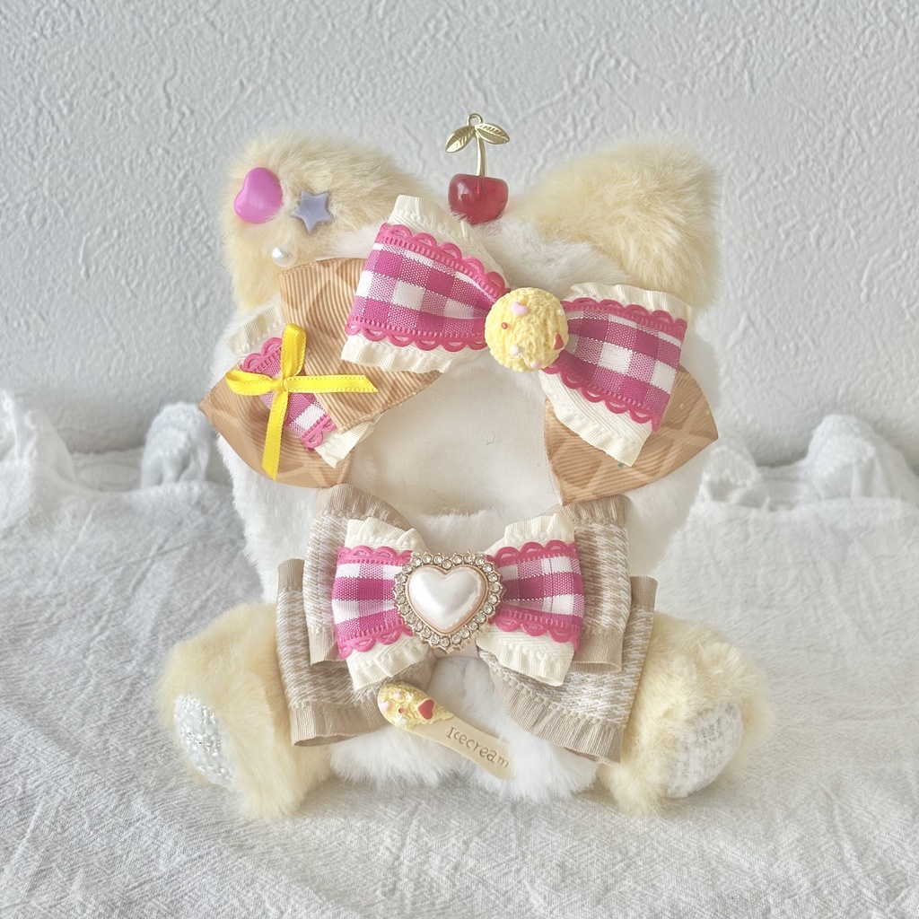 ♡おすわりぬい服♡10cm/ぱぺっとサイズ アイスクリームねこ 7色