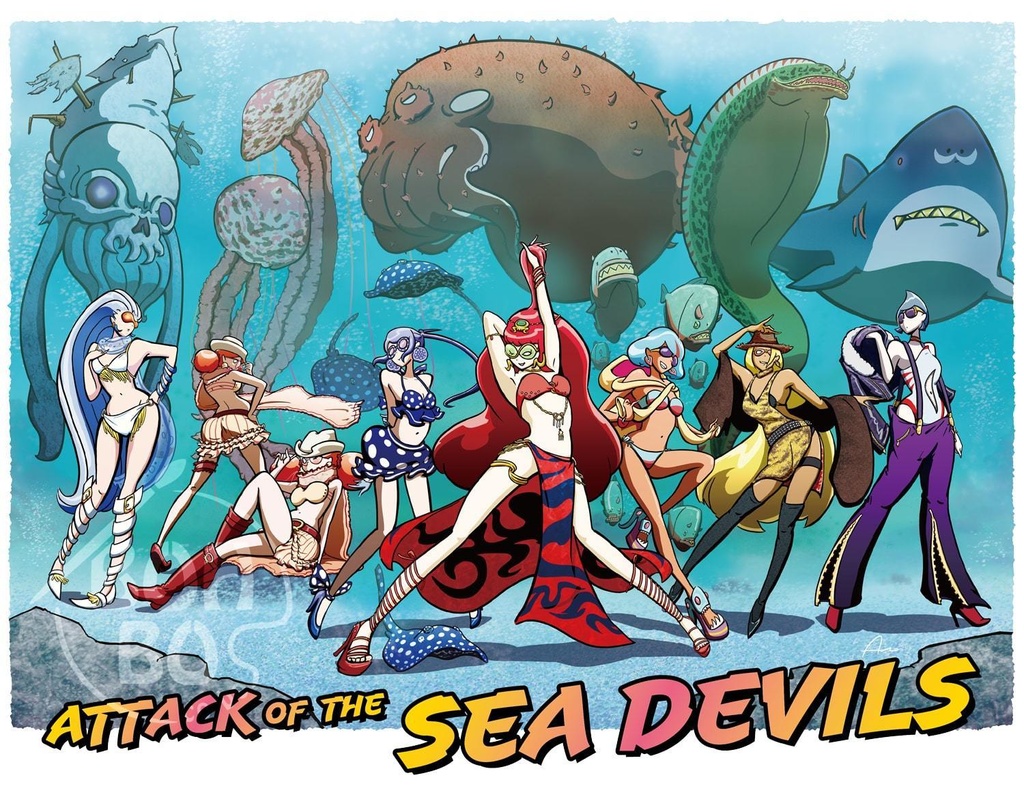 Attack of the SEA DEVILS T-shirt