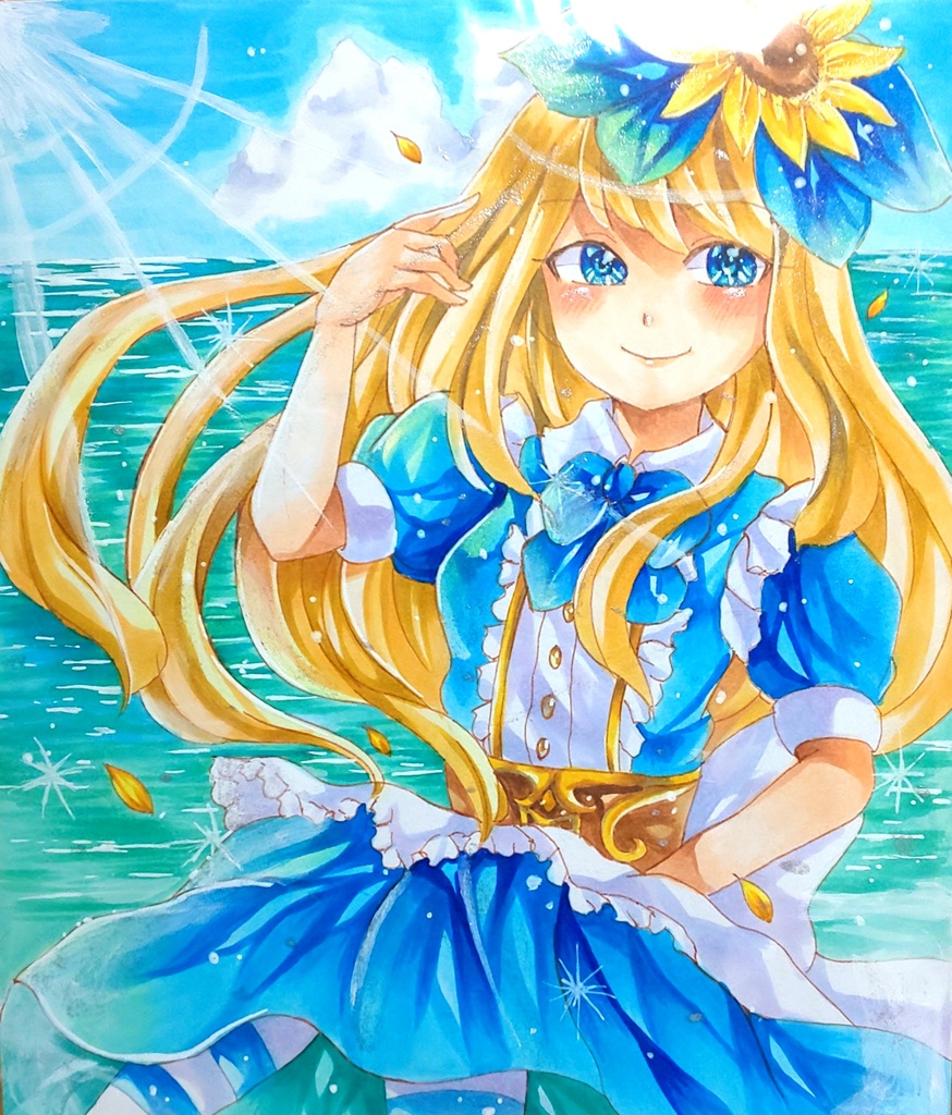 [コピック原画]海とアリス